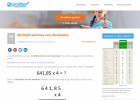 Multiplicaciones con decimales | Recurso educativo 774944