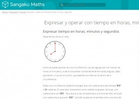 Expresar y operar con tiempo en horas, minutos y segundos - Ángulos | Recurso educativo 775999