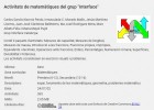 Activitats de matemàtiques del grup "Interface" | Recurso educativo 776675